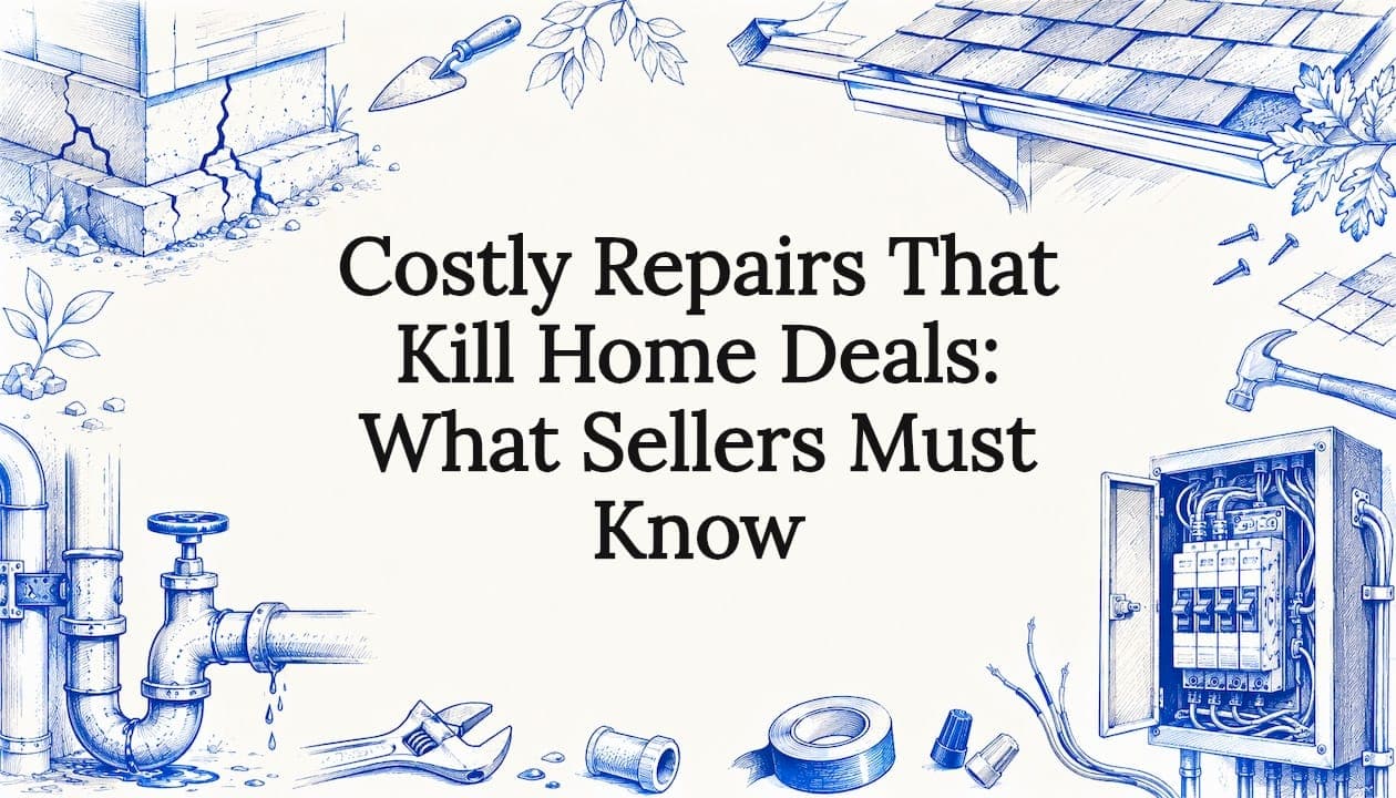 Learn about costly repairs that kill home deals and how to avoid them. Understand key issues that lead to canceled sales and protect your listing.