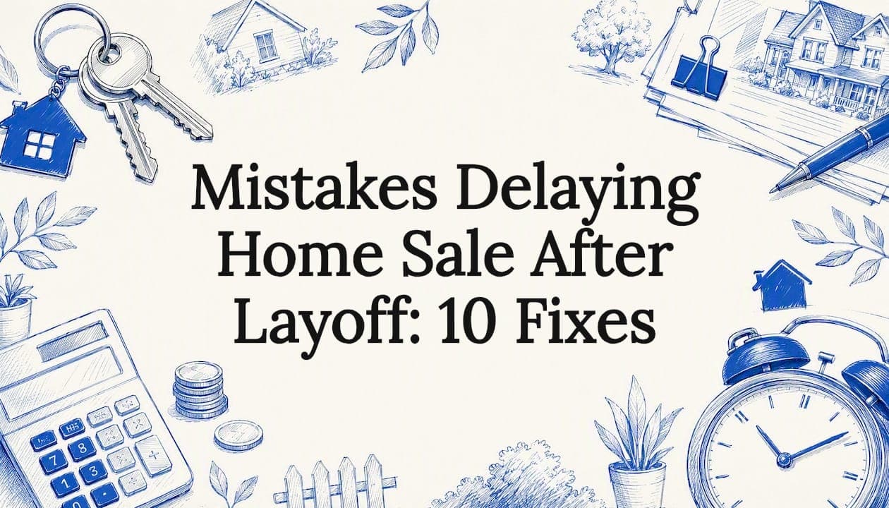 Avoid common mistakes delaying home sale after layoff. Learn essential steps to take right now to safeguard your financial future.